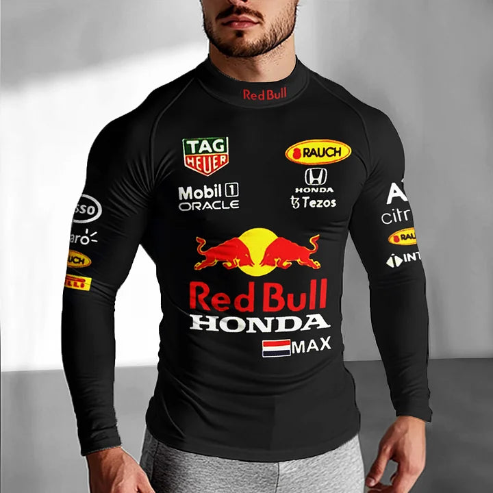 Red Bull Replica Racing Compression Undershirt Black (Unisex)