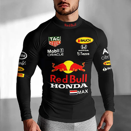 Red Bull Replica Racing Compression Undershirt Black (Unisex)