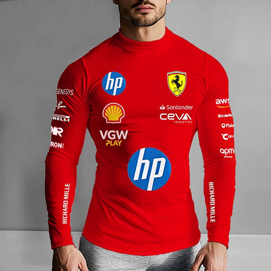 Ferrari Replica Racing Compression Undershirt Red (Unisex)