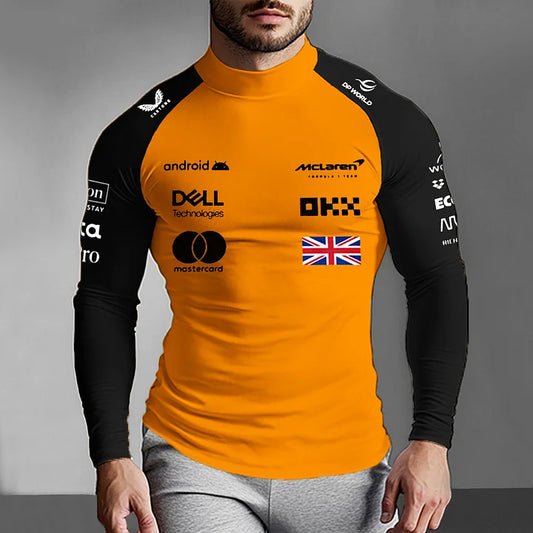 McLaren Replica Racing Compression Undershirt Orange (Unisex)